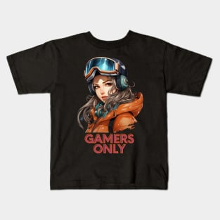 Gamers Only - Snowboard Girl Kids T-Shirt